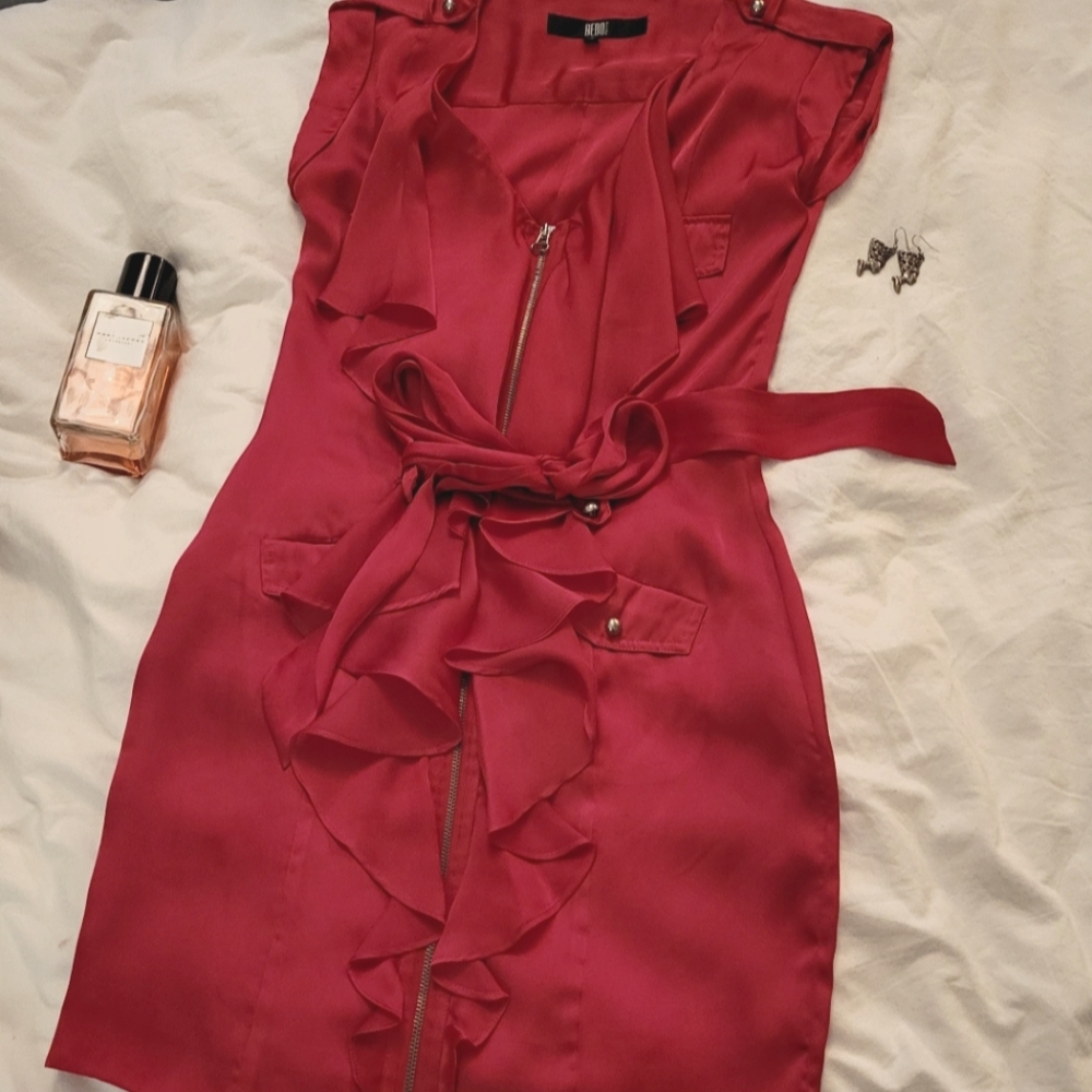 Fushia pink Bedo cocktail dress. Size xs.